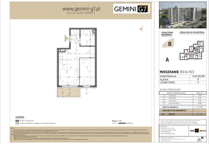 Mieszkanie w inwestycji: GEMINI G-7