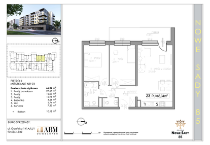 Mieszkanie w inwestycji: Nowe Sady 85