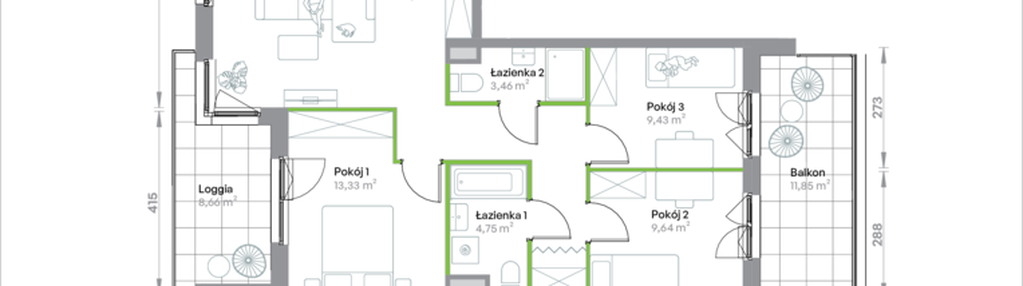 Mieszkanie w inwestycji: Krakowska Vita
