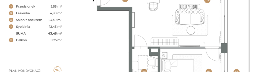 Mieszkanie w inwestycji: Witkiewicza Apartments