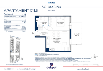 Mieszkanie w inwestycji: Sol Marina etap III