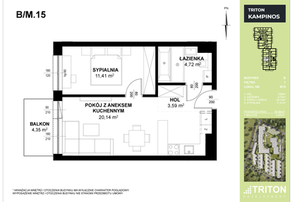 Mieszkanie w inwestycji: Triton Kampinos III