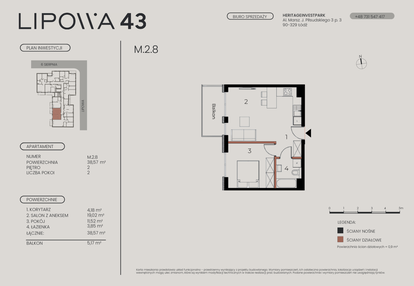 Mieszkanie w inwestycji: Lipowa 43