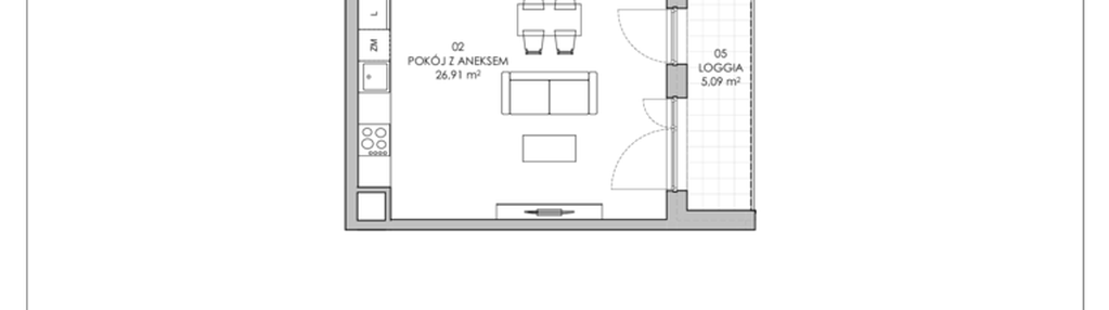 Mieszkanie w inwestycji: Skwer Harmonia II