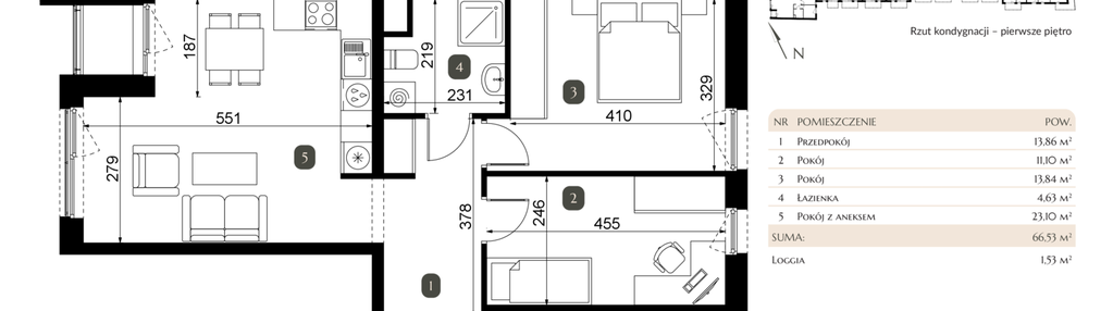 Mieszkanie w inwestycji: Dębowa 45