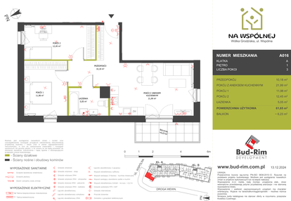 Mieszkanie w inwestycji: Na Wspólnej