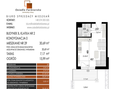 Mieszkanie w inwestycji: Osiedle Farbiarska II