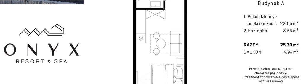 Mieszkanie w inwestycji: Onyx Resort & Spa