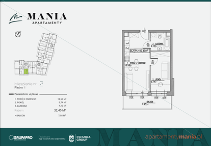 Mieszkanie w inwestycji: MANIA Apartamenty