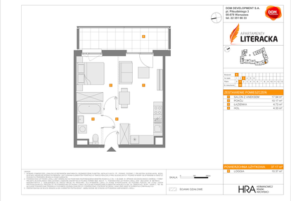 Mieszkanie w inwestycji: Apartamenty Literacka etap 2.2