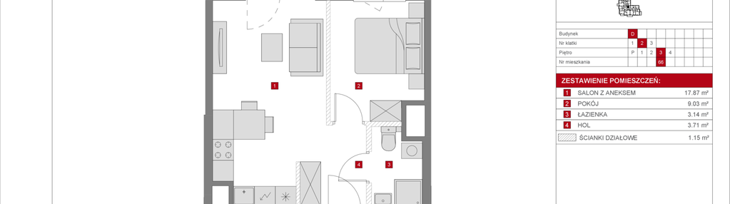 Mieszkanie w inwestycji: Dzielnica Mieszkaniowa Metro Zachód - etap 8.2