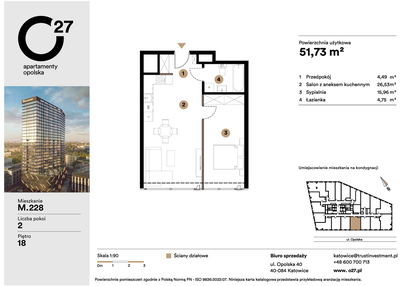 Mieszkanie w inwestycji: O27 Apartamenty Opolska