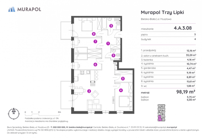 Mieszkanie w inwestycji: Murapol Trzy Lipki