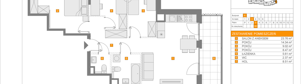 Mieszkanie w inwestycji: Apartamenty Literacka etap 2.2