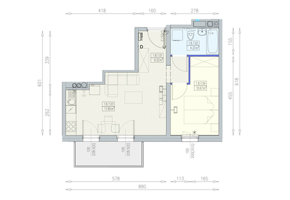 Mieszkanie w inwestycji: Południk 17 - budynek K1
