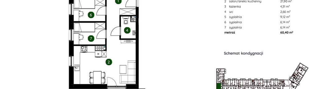 Mieszkanie w inwestycji: Murapol GreenCity bud. 1