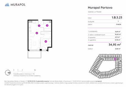 Mieszkanie w inwestycji: Murapol Portovo etap II