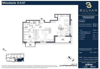Mieszkanie w inwestycji: Bulvar Apartments - etap II