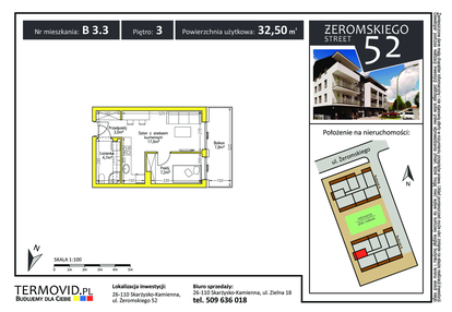 Mieszkanie w inwestycji: Żeromskiego Street 52