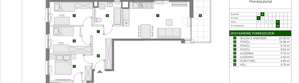 Mieszkanie w inwestycji: Osiedle Urbino etap 4.1