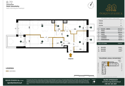 Mieszkanie w inwestycji: Ogrody Staszica
