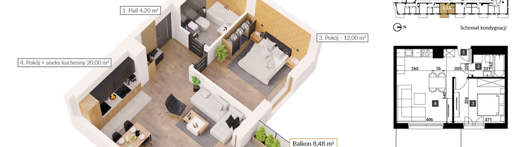 Mieszkanie w inwestycji: Apartamenty na Szczycie 3 Lipek