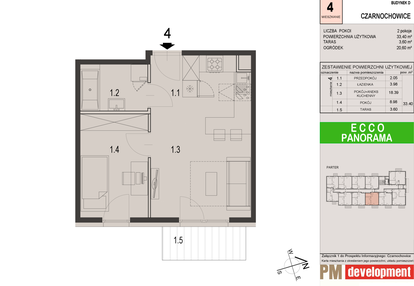 Mieszkanie w inwestycji: Ecco Panorama etap II budynki C, D