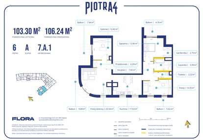 Mieszkanie w inwestycji: Piotra 4