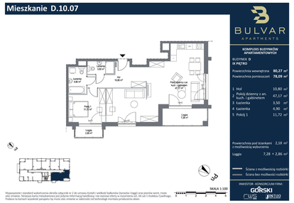 Mieszkanie w inwestycji: Bulvar Apartments - etap II