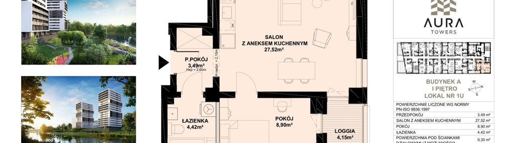 Mieszkanie w inwestycji: Aura Towers