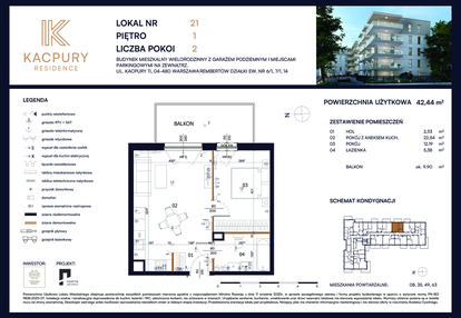 Mieszkanie w inwestycji: Kacpury Residence