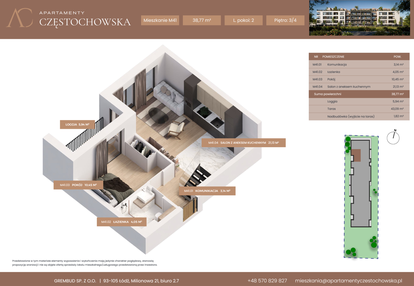 Mieszkanie w inwestycji: Apartamenty Częstochowska