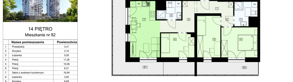 Mieszkanie w inwestycji: Dzielnica Parkowa VIII
