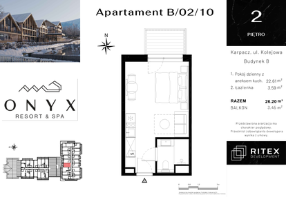 Mieszkanie w inwestycji: Onyx Resort & Spa