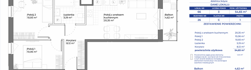 Mieszkanie w inwestycji: Ogrody Nałkowskiej