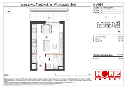 Mieszkanie w inwestycji: Warszawski Świt etap VII