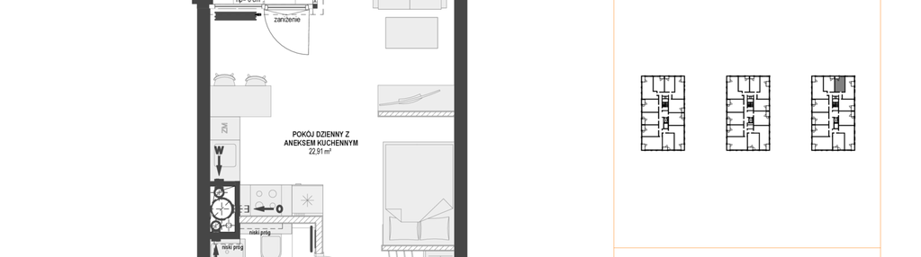 Mieszkanie w inwestycji: DOKI etap II (bud. G)