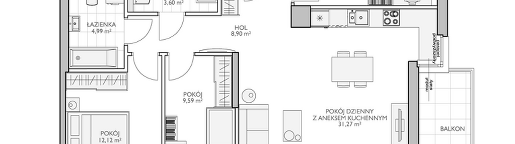 Mieszkanie w inwestycji: Wiszące Ogrody