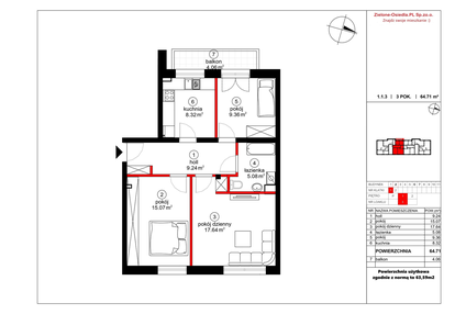 Mieszkanie w inwestycji: Czynu Społecznego 65F