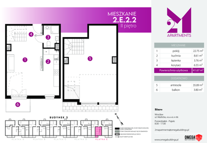 Mieszkanie w inwestycji: 2M Apartments Etap III