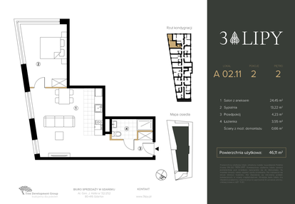 Mieszkanie w inwestycji: 3 lipy