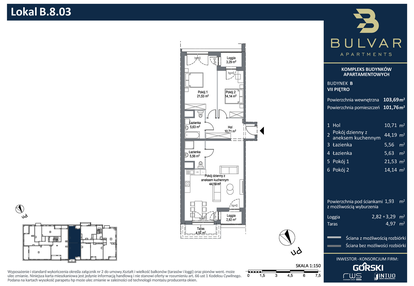 Mieszkanie w inwestycji: Bulvar Apartments - etap II