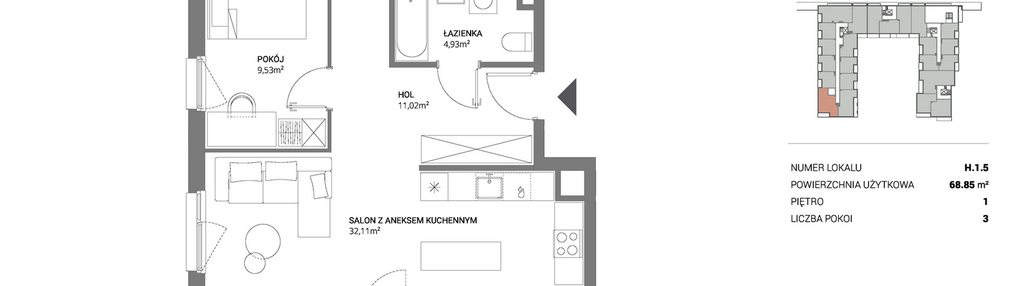 Mieszkanie w inwestycji: Łopuszańska 47 - etap 3