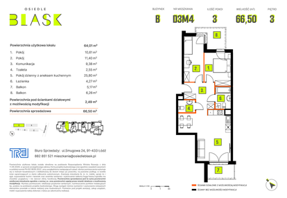 Mieszkanie w inwestycji: Osiedle BLASK - Etap I