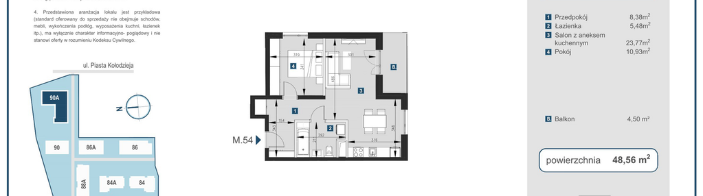 Mieszkanie w inwestycji: Piasta Towers bud. 90A