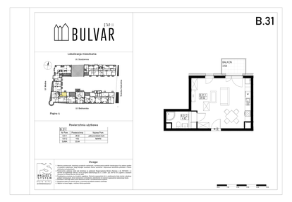 Mieszkanie w inwestycji: Bulvar etap II