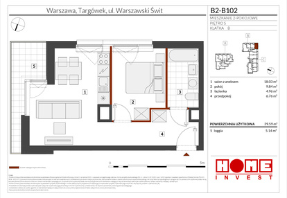 Mieszkanie w inwestycji: Warszawski Świt etap IX