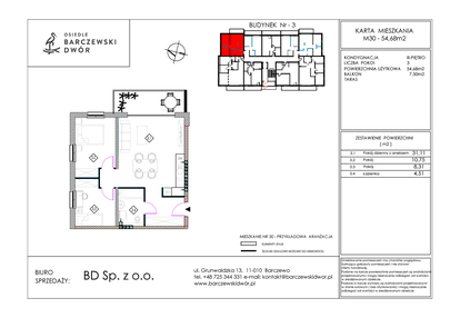Mieszkanie w inwestycji: Osiedle Barczewski Dwór etap III