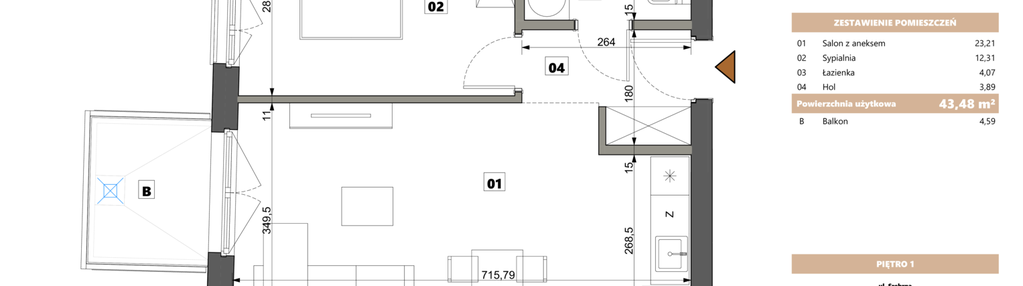 Mieszkanie w inwestycji: Srebrna 5