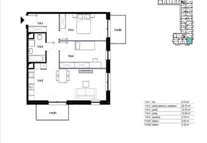 Mieszkanie w inwestycji: Osiedle Mozaika